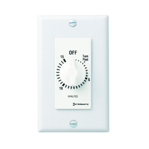 Intermatic FD15MWC White Spring Wound Countdown Timer 125-277V